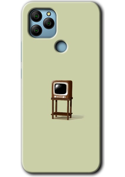 General Mobile Gm 21 Kılıf Hd Desen Baskılı Arka Kapak + Kırılmaz Cam - Retro-Tv