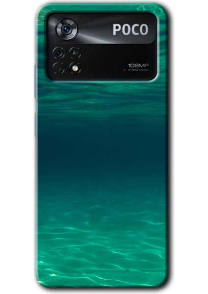 Poco X4 Pro Kılıf Hd Desen Baskılı Arka Kapak + Kırılmaz Cam - Derin Deniz