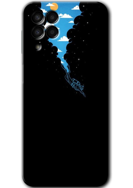 Galaxy M33 Kılıf Hd Desen Baskılı Arka Kapak + Kırılmaz Cam - Derinlere Yolculuk