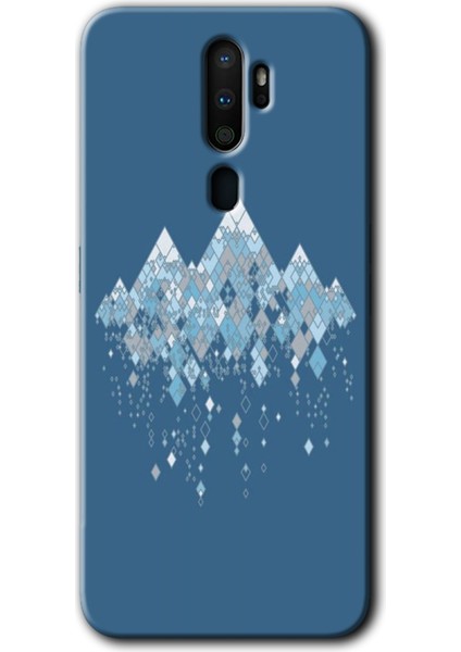 Oppo A9 2020 Kılıf Hd Desen Baskılı Arka Kapak + Esnek Nano Cam - Iceberg
