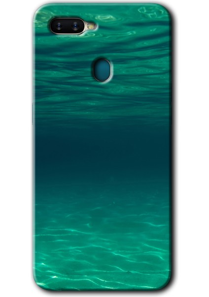 Oppo Ax7 Kılıf Hd Desen Baskılı Arka Kapak - Derin Deniz