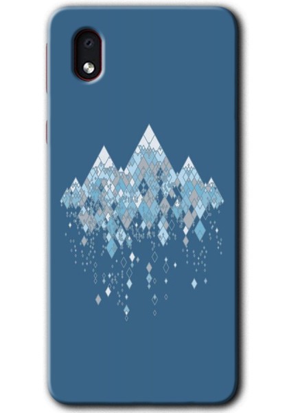 Galaxy A01 Core Kılıf Hd Desen Baskılı Arka Kapak + Kırılmaz Cam - Iceberg