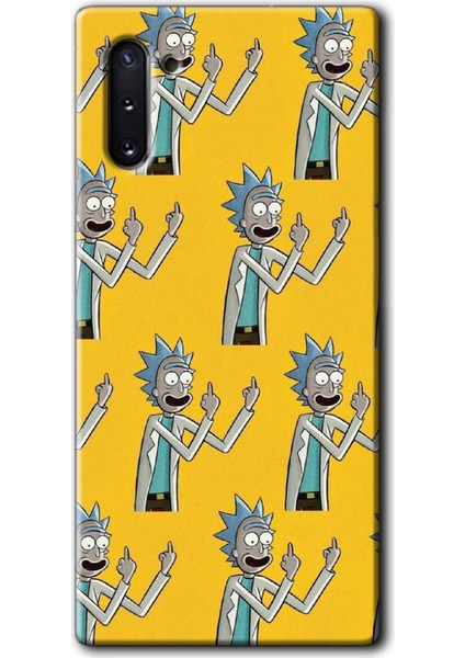 Galaxy Note 10 Kılıf Hd Desen Baskılı Arka Kapak - Rick Felsefesi