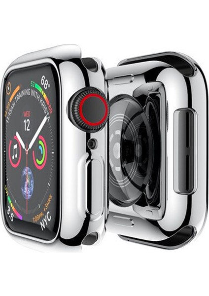 Apple Watch 7-8 41MM 360 Koruma Ultra Slim Silikon Kılıf