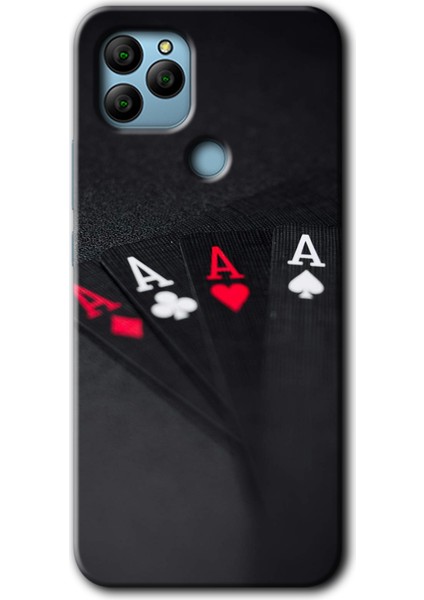 General Mobile Gm 21 Kılıf Hd Desen Baskılı Arka Kapak + Esnek Nano Cam - Full As