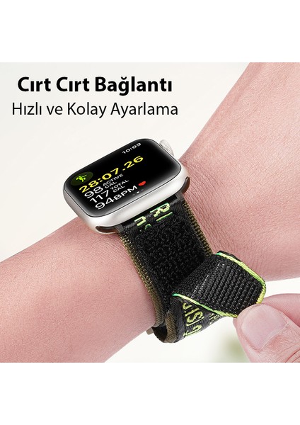 Dux Ducis Apple Watch 42-44-45MM Için Kayış Kordon Lylon Loop