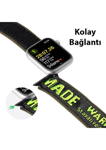 Dux Ducis Apple Watch 42-44-45MM Için Kayış Kordon Lylon Loop