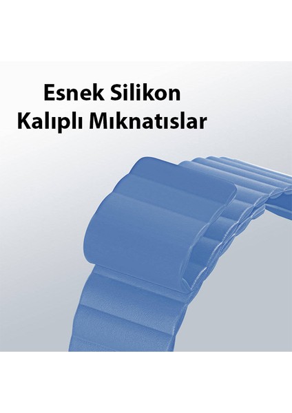Dux Ducıs Apple Watch 38-40-41MM Için Manyetik Zincir Versiyon Pu Deri Kayış Kordon