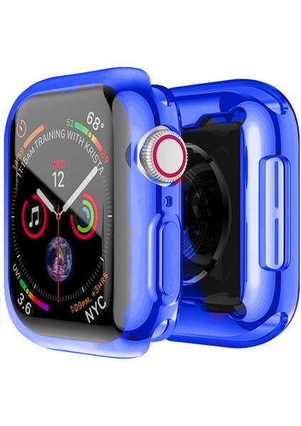 Apple Watch 7-8 45MM 360 Koruma Ultra Slim Silikon Kılıf