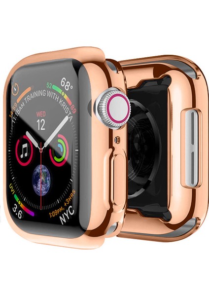 Apple Watch 7-8 45MM 360 Koruma Ultra Slim Silikon Kılıf