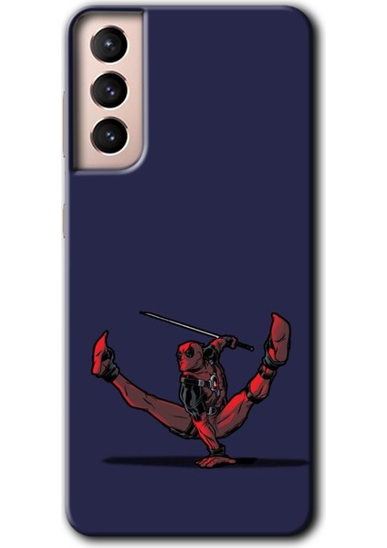 Galaxy S21 Kılıf Hd Desen Baskılı Arka Kapak + Kırılmaz Cam - Deadpool 3