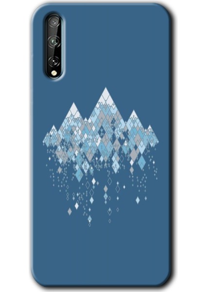 Huawei Y8P Kılıf Hd Desen Baskılı Arka Kapak + Kırılmaz Cam - Iceberg