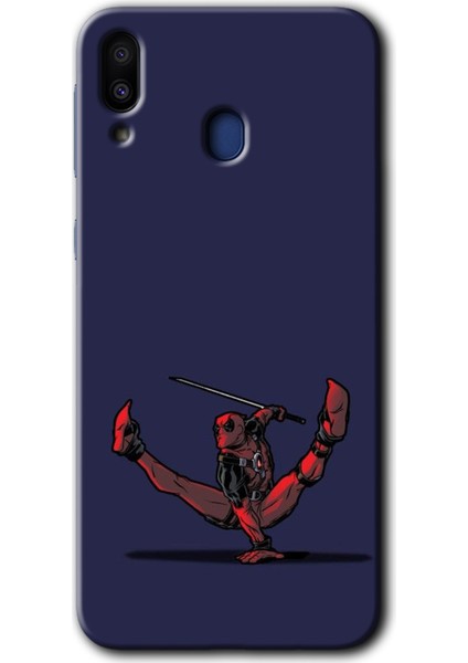 Galaxy M10S Kılıf Hd Desen Baskılı Arka Kapak + Kırılmaz Cam - Deadpool 3