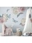 Rengarenk Kelebekler ve Soft Renk Peony Çiçekler Modern Duvar Sticker Seti 1