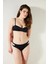 Basic Kesik Detaylı Siyah Bikini Altı 1