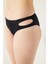 Basic Kesik Detaylı Siyah Bikini Altı 2