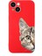 Apple iPhone 14 Plus Uyumlu Lansman Kılıf Catface Tasarımlı Içi Kadife Kapak 1