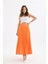 Kadın Plise Etek Orange 30390 1