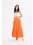 Kadın Plise Etek Orange 30390 5