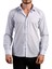 Açık Mavi Dar Kesim Slim Fit Uzun Kol Düz Renk Erkek Gömlek - 151-3 1