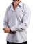 Açık Mavi Dar Kesim Slim Fit Uzun Kol Düz Renk Erkek Gömlek - 151-3 2
