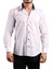 Beyaz Yaka Içi Siyah Dar Kesim Slim Fit Uzun Kol Düz Renk Erkek Gömlek - 152-1 /151 1