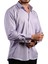 Lila Rahat Kesim Micro Kumaş Kol Düğmeli Regular Fit Erkek Gömlek - 190-3 1