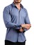 Indigo Ekstra Dar Kesim Likralı Esnek Micro Kumaş Kol Düğmeli Slim Fit Erkek Gömlek - 195-5 2