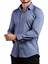 Indigo Ekstra Dar Kesim Likralı Esnek Micro Kumaş Kol Düğmeli Slim Fit Erkek Gömlek - 195-5 3