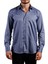 Indigo Rahat Kesim Micro Kumaş Kol Düğmeli Regular Fit Erkek Gömlek - 190-5 2