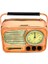 Dekoratif Vintage Metal Radyo Saat 2