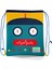 Kids Lacivert Çivit Robot Desenli Ipli Büzgülü Sırt Çantası 22459 1