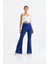 Kadın Scuba Crep Pantolon Saks Mavi 30172 5