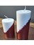 Cam Kırığı Detaylı 2 Li Beton Mum Set 2