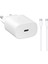 TA800N 25W Şarj Aleti Type-C To Type-C 3m Kablolu Beyaz 1