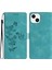 iPhone 14 Için Çiçek Izi Cüzdan , Pu Deri + Tpu Stand Telefon Telefon Kılıfı (Yurt Dışından) 1