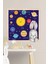Tavşanlı Gezegen Sticker Seti 30X30 cm Cam Duvar Sticker Seti 1