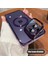 Apple iPhone 14 Pro Kılıf Standlı Magsafeli Cam Kapak Kamera Korumalı Derin Mor 2