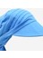 Kadın Safari Bağlamalı Eşarp Siperli Bandana Plaj Şapkası - Mavi 2