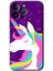 iPhone 14 Pro Kılıf Hd Desen Baskılı Arka Kapak - Unicorn Sleep 1
