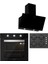 BO6503B01 - CS5343B01 - 3457 Soho 60 Siyah Cam Ankastre Set 1