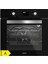 BO6502B02 - CS5343B01 - 3457 Soho 60 - MW9018B01 Siyah Cam Ankastre Set 4