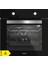 BO6501B01 - CS5349B01 - 3457 Soho 60 - MW9018B01 Siyah Cam Ankastre Set 4