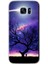 Galaxy S7 Edge Kılıf Hd Desen Baskılı Arka Kapak + Kırılmaz Cam - Uzay Silüet 1
