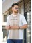 Scarp Nakışlı Parçalı Waffle Desen Slim Fit Likralı Erkek Tshirt 2