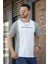 Scarp Nakışlı Parçalı Waffle Desen Slim Fit Likralı Erkek Tshirt 1