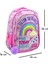 2 Bölmeli Soft Rainbow Pembe Okul Sırt Çantası (MU-6696) 2