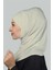 Ikili Set Pratik Eşarp Hazır Türban ve Hijab Tesettür Bonesi - Krem 2