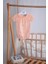 Saç Bantlı %100 Pamuk Kız Bebek Triko Zıbın 5514 1