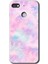General Mobile Gm 8 Go Kılıf Hd Desen Baskılı Arka Kapak + Esnek Nano Cam - Pembe-Duman 1
